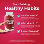 YHT Rich Iron Gummies Zinc Multivitamins A C B6 B12 Blood Builder - Image 3