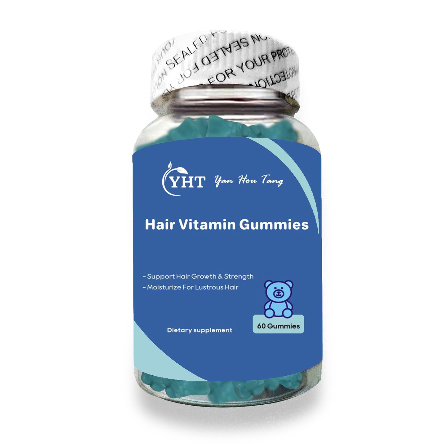 头发 YHT Hair Growth Gummies Biotin 5000mg Vitamin for Women Stronger Nails Healthy Skin - Image 1