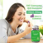 YHT Coenzyme Q10 Gummies Omega 3 Vitamin B12 Zinc Magnesium Antioxidant Support - Image 3