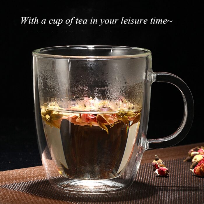 Transparent Double Glass Mug Cup 250ML