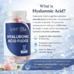 YHT Hyaluronic Acid Fudge Gummies Vitamin C Daily Skin Hydration Beauty Support - Image 3